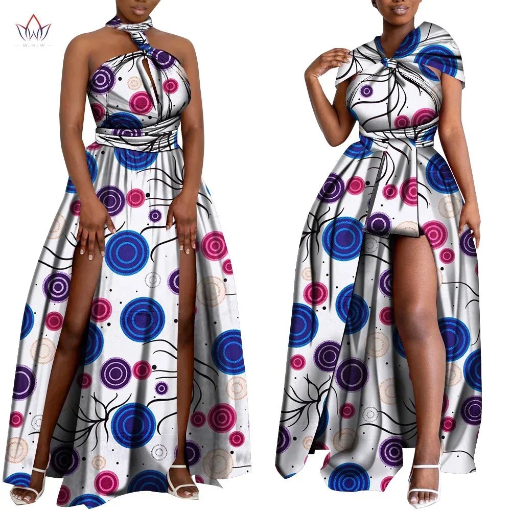 Convertible African Boho Maxi Dress – Multiway Wrap Bandage Style Party & Bridesmaid Gown - Free Delivery Worldwide only at Flexi Africa