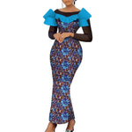 Elegant African Ankara Maxi Dress for Women – Traditional Dashiki Style - Free Delivery Worldwide only at Flexi Africa