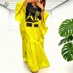 Elegant African Dress for Women – Plus Size Dashiki Ankara Kaftan Robe - Free Delivery Worldwide only at Flexi Africa