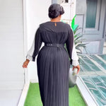 Elegant African Evening Gown for Women – Luxury Rhinestone Party Dress - Free Delivery Worldwide only at Flexi Africa