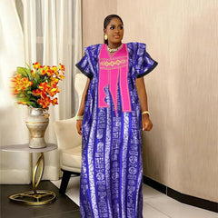 Elegant African Fashion: Women's Abayas, Boubou, and Dashiki Outfits for Evening Wear - Flexi Africa - Free Delivery Worldwide only at www.flexiafrica.com