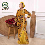 Elegant Muslim Abaya Dress – Embroidered Long Robe with Tassels for Women - Free Delivery Worldwide only at Flexi Africa