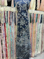 Flower Fabric Nigerian African Fabric for Couture Sewing – Wedding, Evening & Prom Dress - Free Delivery Worldwide only at Flexi Africa