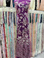 Flower Fabric Nigerian African Fabric for Couture Sewing – Wedding, Evening & Prom Dress - Free Delivery Worldwide only at Flexi Africa