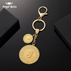 Gold Coin Necklace and Bracelet Jewelry Set for Women & Men – Middle Eastern African Inspired Gift - Free Delivery Worldwide only at Flexi Africa