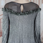 Luxury African Boubou Dress for Women – Classical Elegance Rhodochrosite Design with Folded Pleats - Free Delivery Worldwide only at Flexi Africa