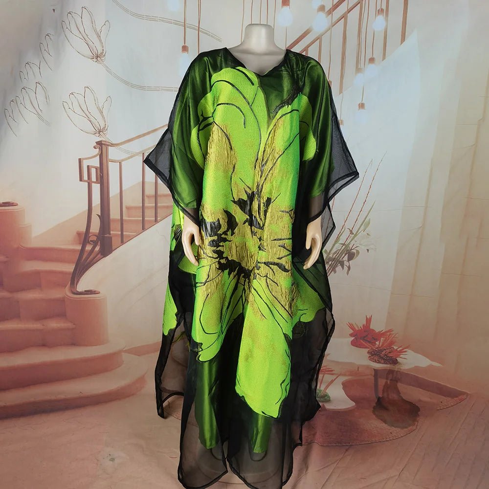 Luxury African Embroidered 2PC Outfit for Women – Elegant Party & Event Wear - Free Delivery Worldwide only at Flexi Africa