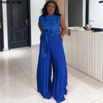 Luxury African Outfit for Women – Ankara Pleated Pants and Top Set, Plus Size Vacation Wear - Free Delivery Worldwide