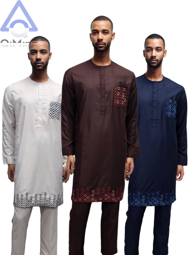 Buy Men’s African Boubou & Arabic Kandura – Luxury Moroccan-Inspired Islamic Prayer Outfit for only $41.67 at Flexi Africa!