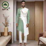 Men’s African Dashiki Suit Set – Modern Two - Piece Top & Pants Outfit - Free Delivery Worldwide only at Flexi Africa