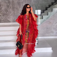 New Arrival african dresses for woman mesh gauze women's beach cape printed underwear summer women dress - Free Delivery Worldwide only at Flexi Africa