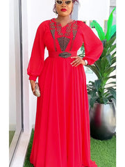 Plus Size African Maxi Dresses for Women: Elegant Evening Party Long Dress, Kaftan & Muslim Chiffon Fashion - Free Delivery Worldwide only at Flexi Africa