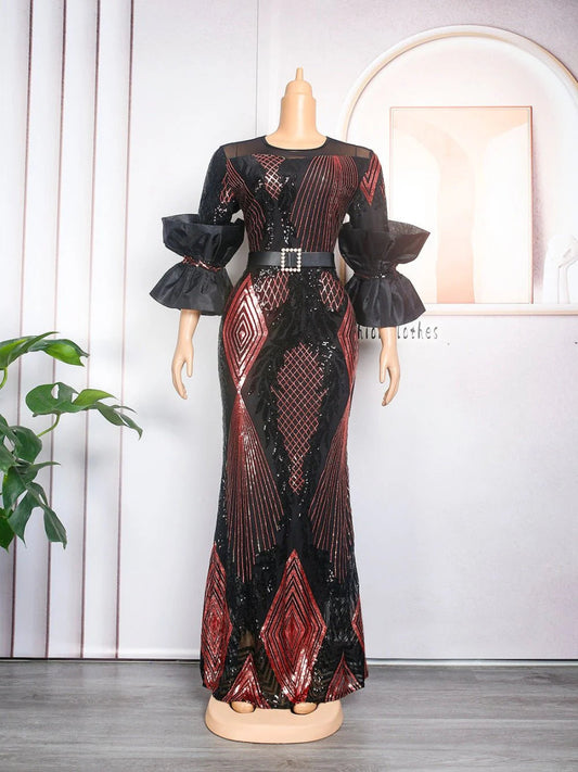 Plus Size Evening Dresses Women Long Dress Robe Elegant Gown Clothes - Free Delivery Worldwide only at Flexi Africa