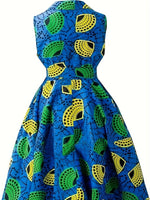 Plus Size Women's Fitted Waist Belt Dress – Flattering Elegant Curve - Enhancing Design - Free Delivery Worldwide only at Flexi Africa