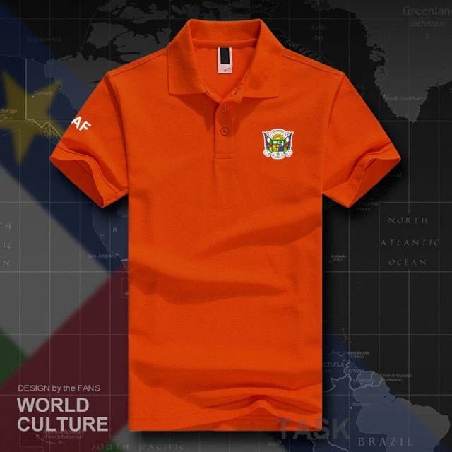 Stay Cool and Stylish with Centrafrique CAF Polo Shirts - Breathable Cotton for Maximum Comfort - Flexi Africa Free Delivery