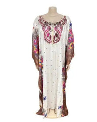 Stunning Spring/Summer Collection: Vibrant African Print Polyester Long Robes for Women - Flexi Africa - www.flexiafrica.com