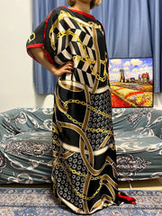 Stylish Muslim Abayas for Women: Elegant Summer Silk Collection with Headscarf - Flexi Africa - www.flexiafrica.com