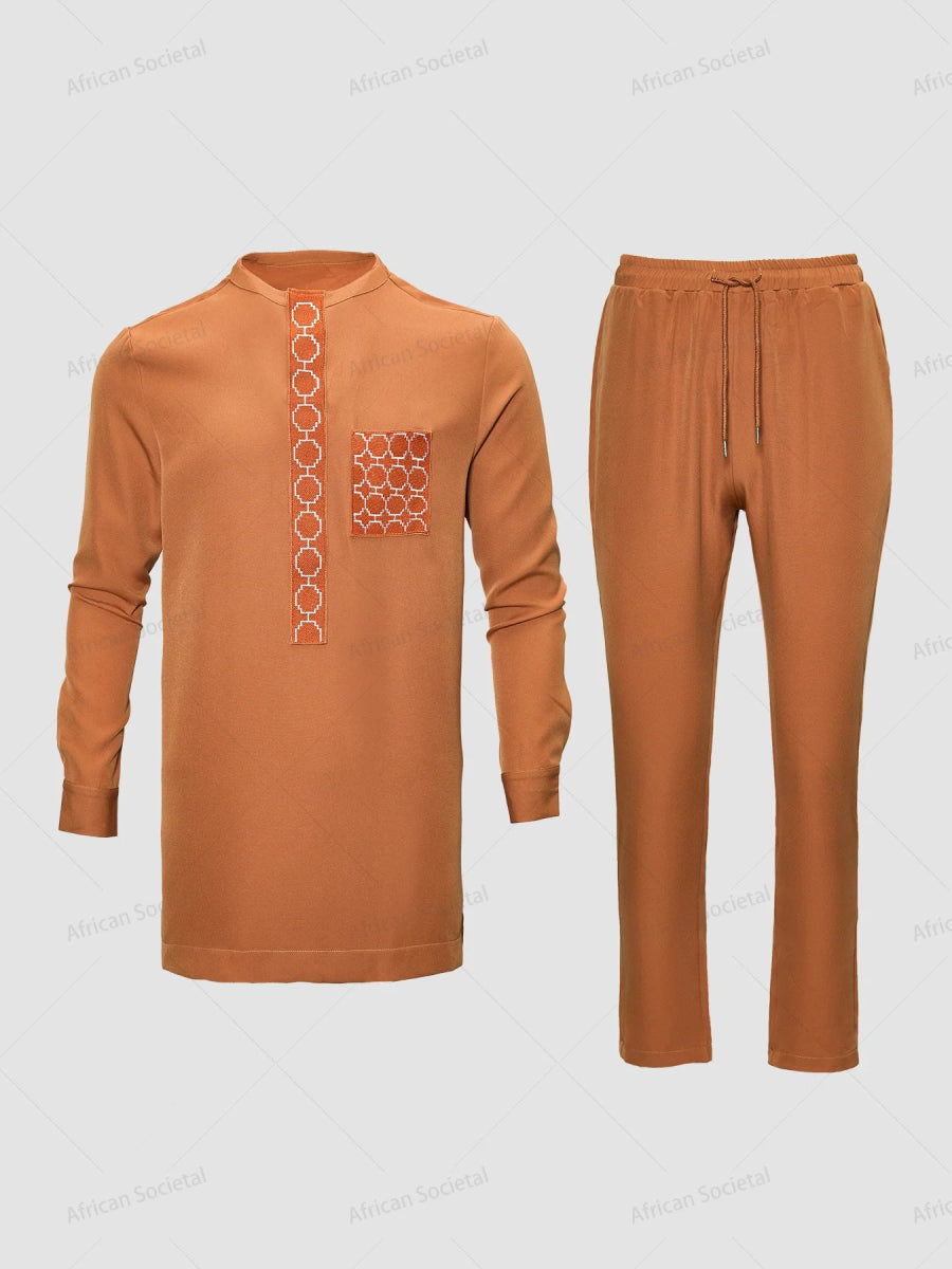 Traditional African Outfits for Men - Comfortable Dashiki Sets with Matching Shirts and Pants - Free Delivery Worldwide