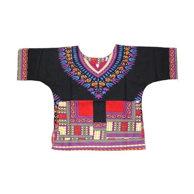 Unisex Stylish and Comfortable Dashiki Dress - Traditional African Clothing for Children in Soft Cotton Fabric - Flexi Africa