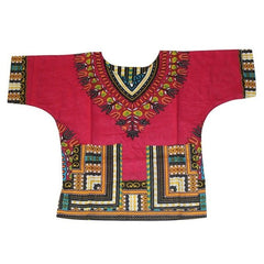 Vibrant Traditional African Print Dashiki T-shirts: Stylish Fashion Designs for Kids - Flexi Africa - Free Delivery Worldwide