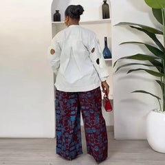 Women’s 2PC African Set – Summer Pant Outfit for Sexy and Stylish Looks - Free Delivery Worldwide only at Flexi Africa