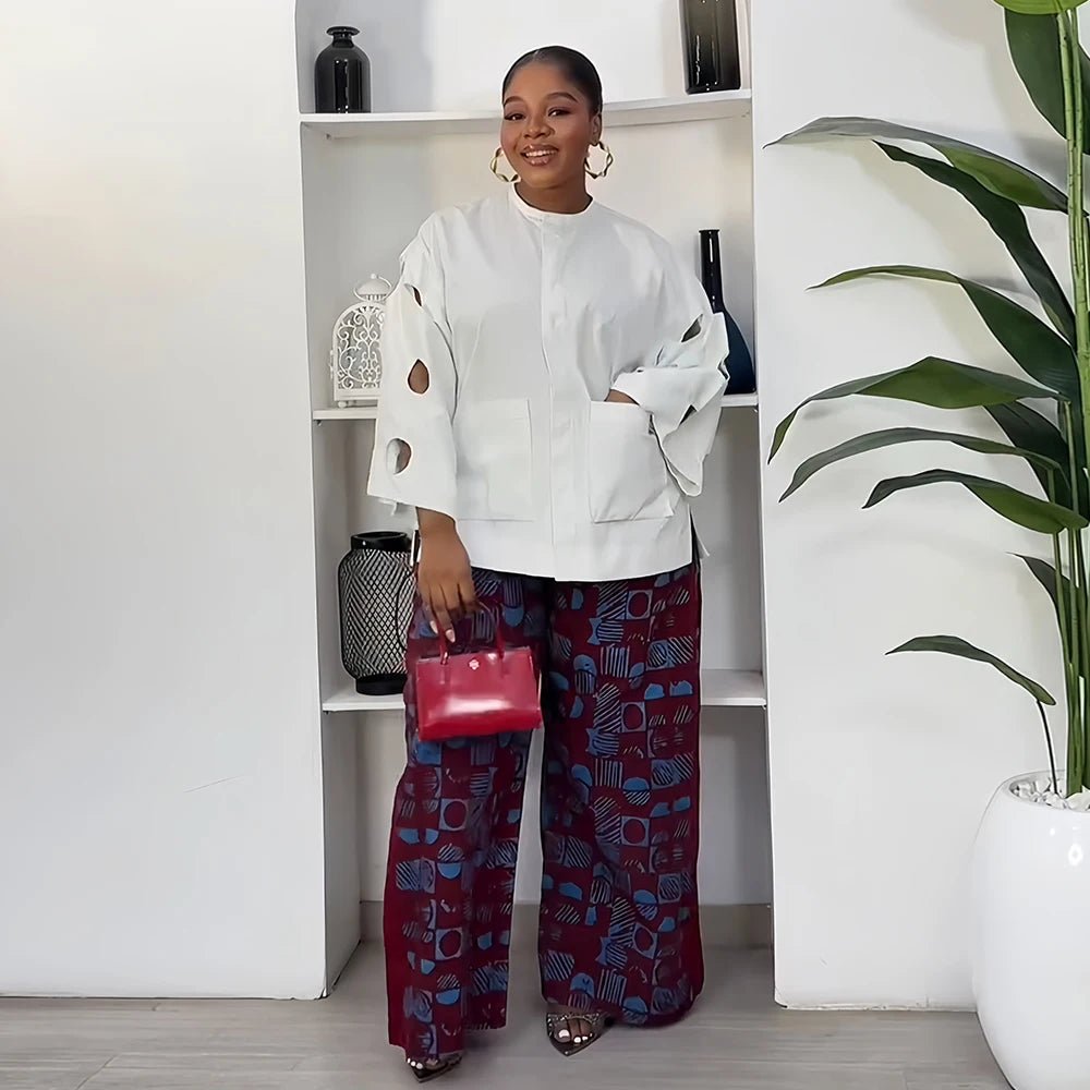 Women’s 2PC African Set – Summer Pant Outfit for Sexy and Stylish Looks - Free Delivery Worldwide only at Flexi Africa