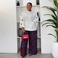 Women’s 2PC African Set – Summer Pant Outfit for Sexy and Stylish Looks - Free Delivery Worldwide only at Flexi Africa