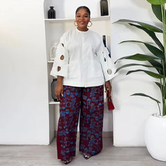 Women’s 2PC African Set – Summer Pant Outfit for Sexy and Stylish Looks - Free Delivery Worldwide only at Flexi Africa