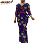 Women’s African Ankara 2PC Set Crop Top Maxi Skirt Belted Traditional Outfit - Free Delivery Worldwide only at Flexi Africa