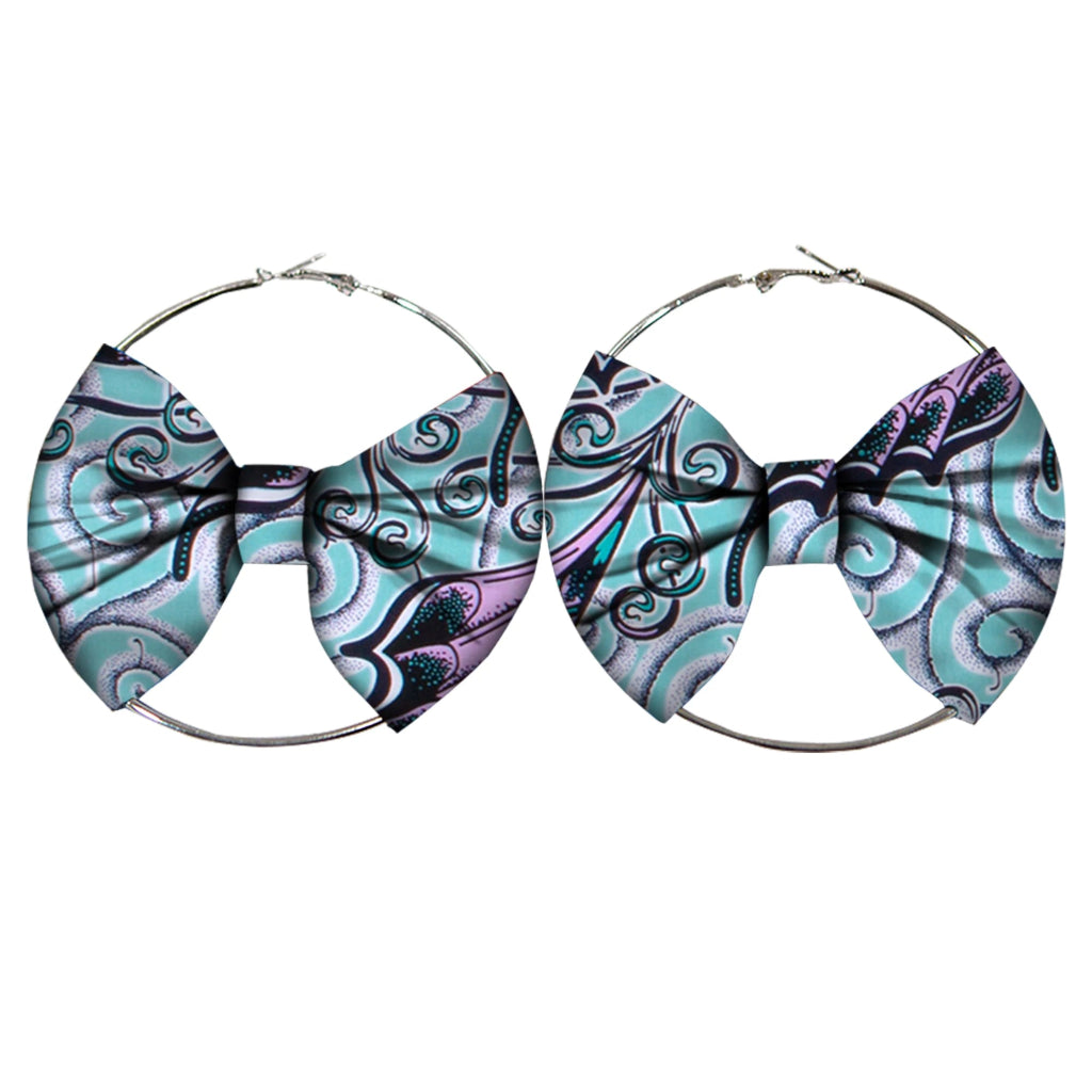 Women’s African Fashion Earrings – Handmade Circle Statement Accessories - Free Delivery Worldwide only at Flexi Africa