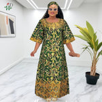 Women’s African Traditional Dress – Embroidered Boubou Kaftan Abaya - Free Delivery Worldwide only at Flexi Africa