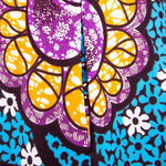 Women’s Ankara Dashiki Print Floor - Length A - Line Dress - Free Delivery Worldwide only at Flexi Africa